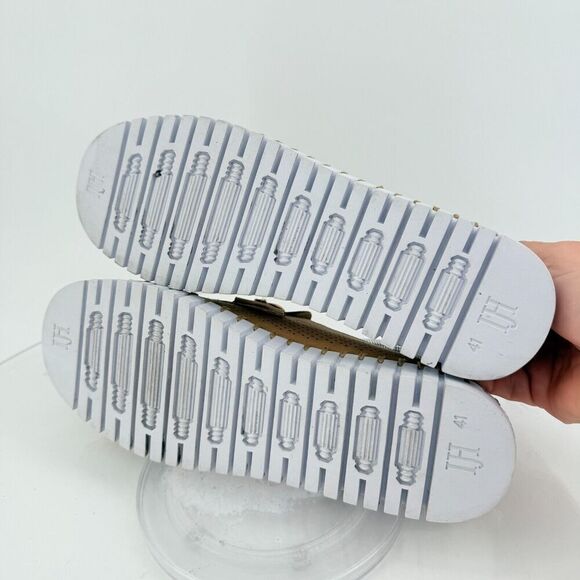 Ilse Jacobsen Women Tulip Bit Platform Slip On Shoe Size 41 11 Taupe Gold Loafer - Picture 10 of 15